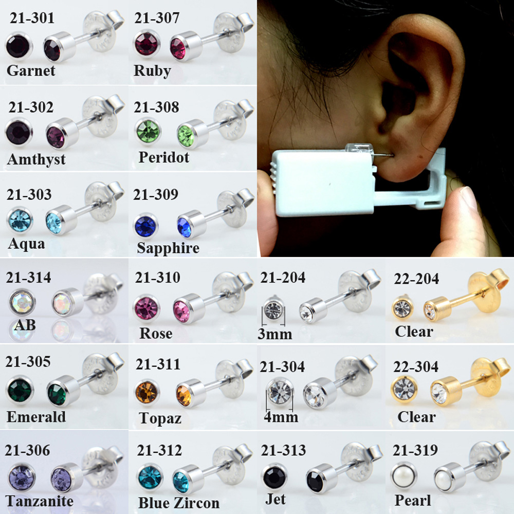 24pcs/Box No Pain Ear Piercing - огляд і ціна Body Jewelry Storage
