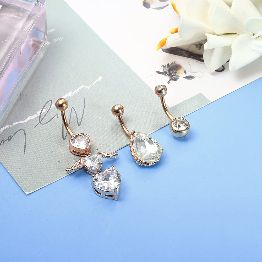Reverse Curved 14G Belly Butto - огляд і ціна Belly Bar Titanium
