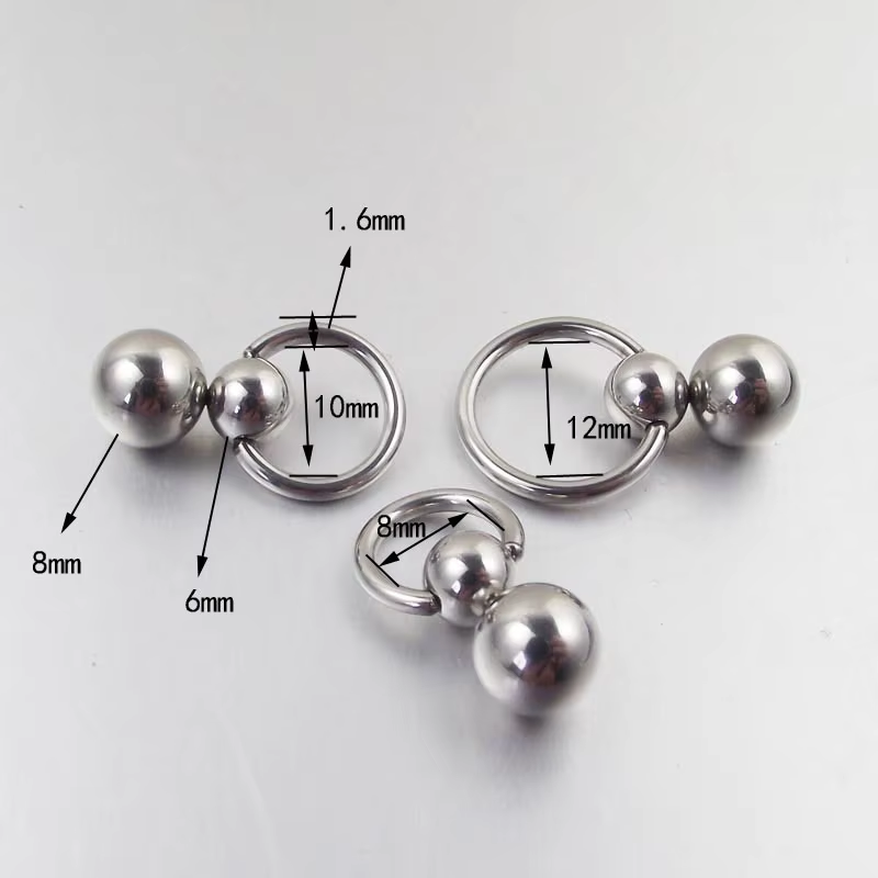 1Pcs Stainless Steel Double Ba - огляд і ціна Nipple Bar Curved