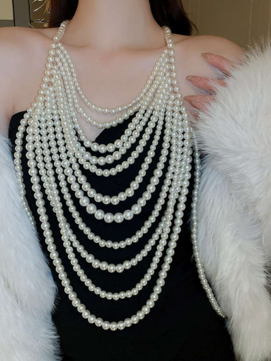 Sexy Multi-Layer Pearl Necklac - огляд і ціна Body Jewelry Brands