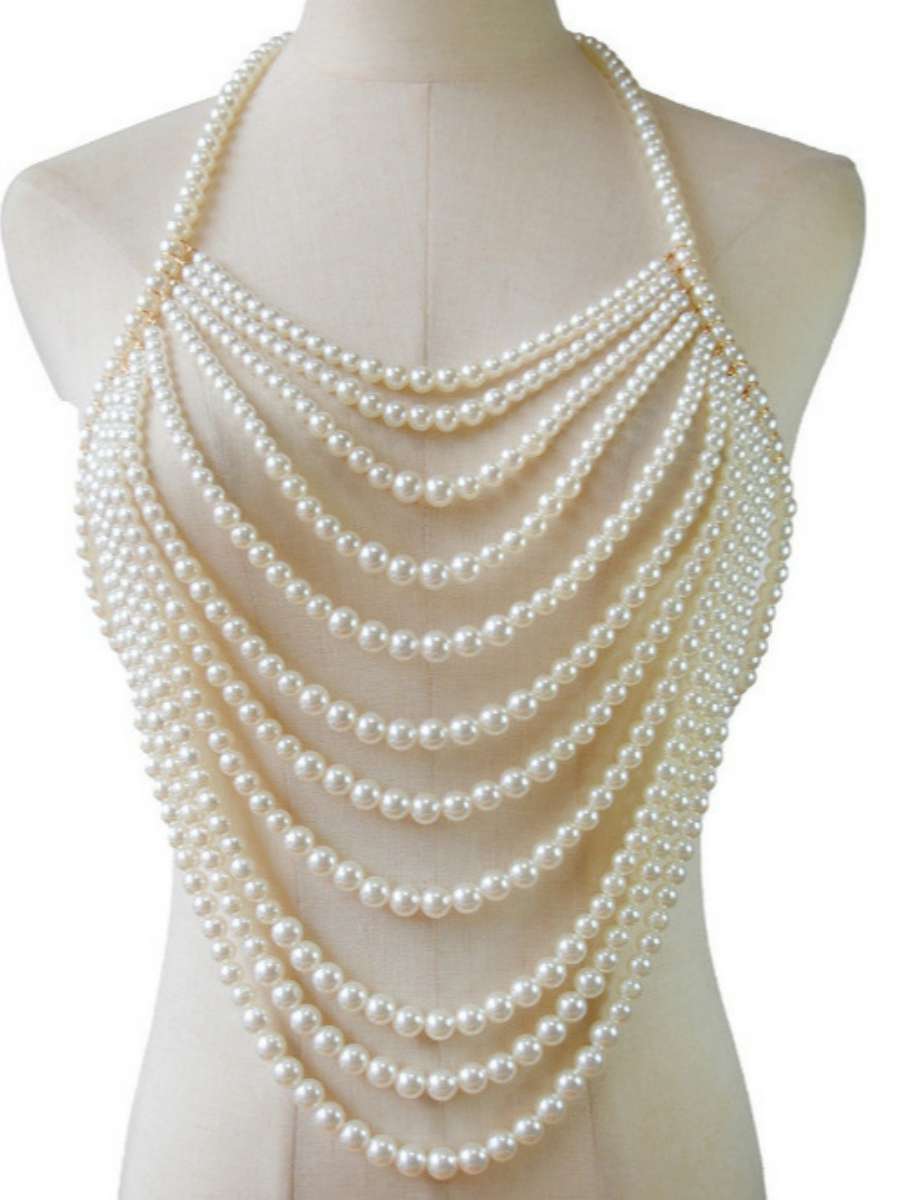 Sexy Multi-Layer Pearl Necklac - огляд і ціна Body Jewelry Brands