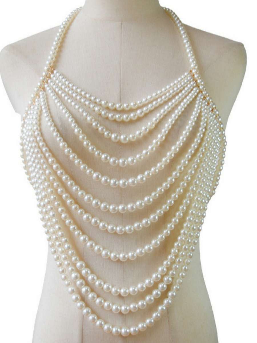 Sexy Multi-Layer Pearl Necklac - огляд і ціна Body Jewelry Brands