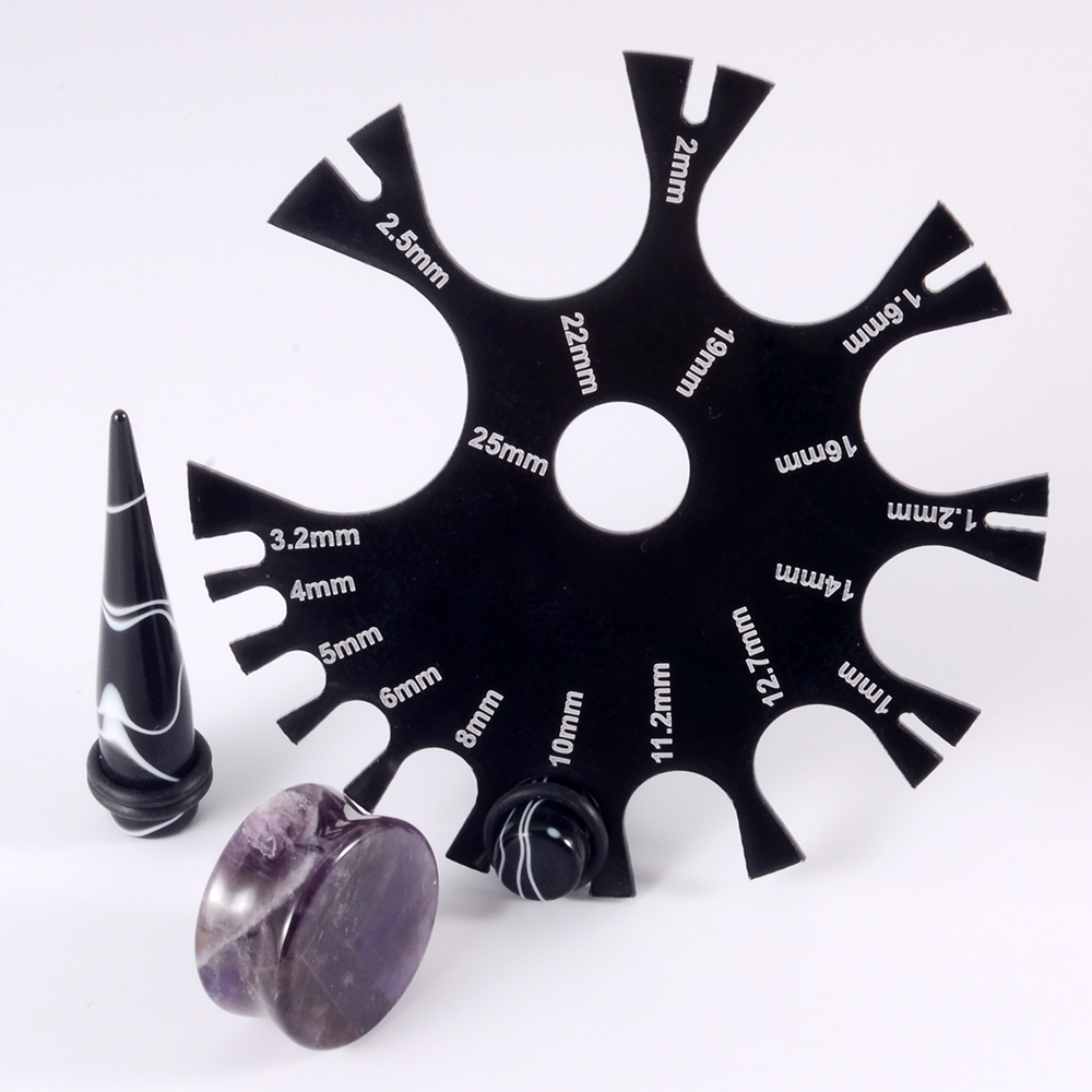 1/5Pcs Steel&Acrylic 18g to 1