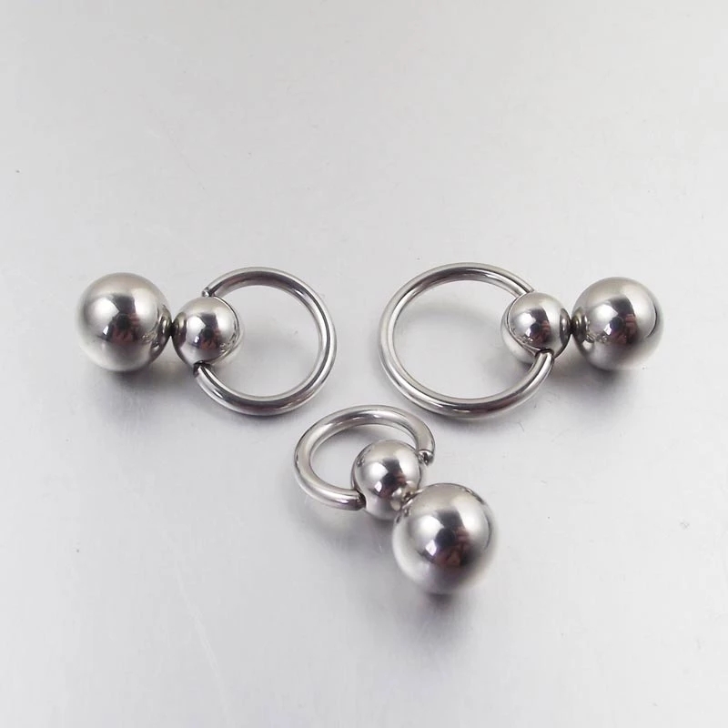 Stainless Steel Double Ball Cu - огляд і ціна Nipple Bar Curved