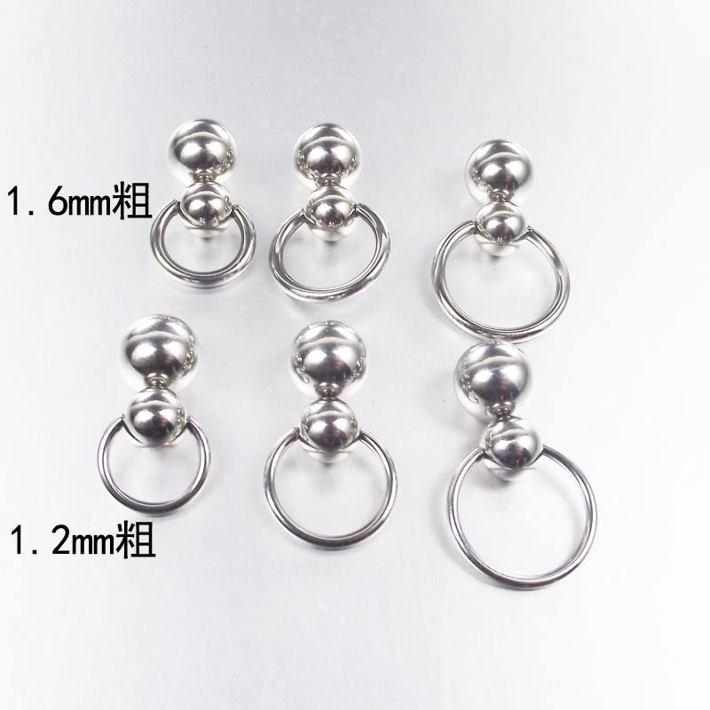 Stainless Steel Double Ball Cu - огляд і ціна Nipple Bar Curved